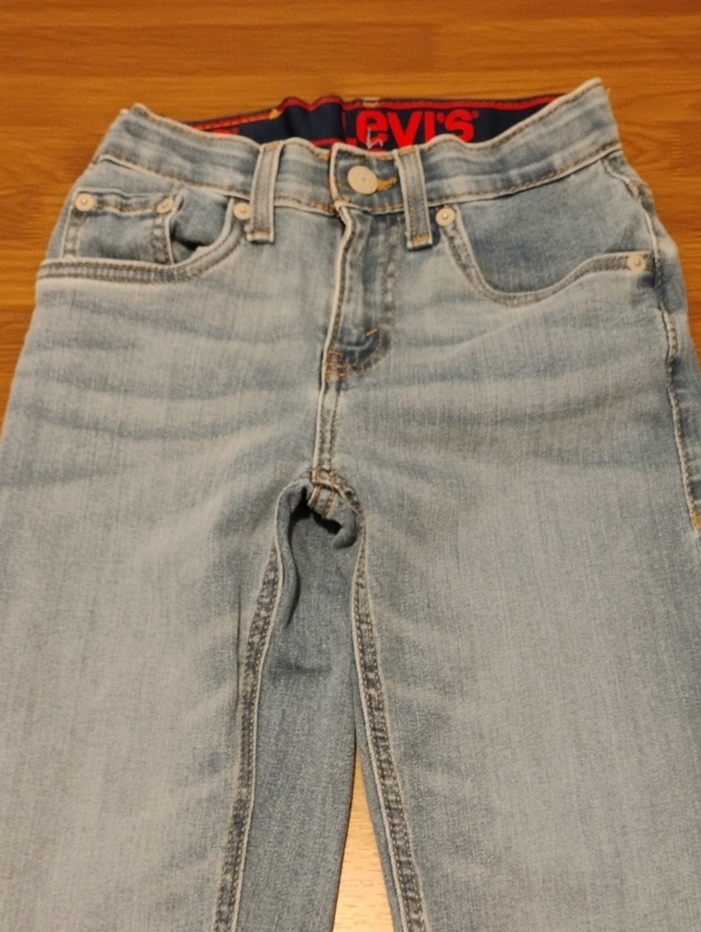 Levi's Boys 514 Regular Straight Fit Jeans Size 8 Reg Medium Wash Stretch